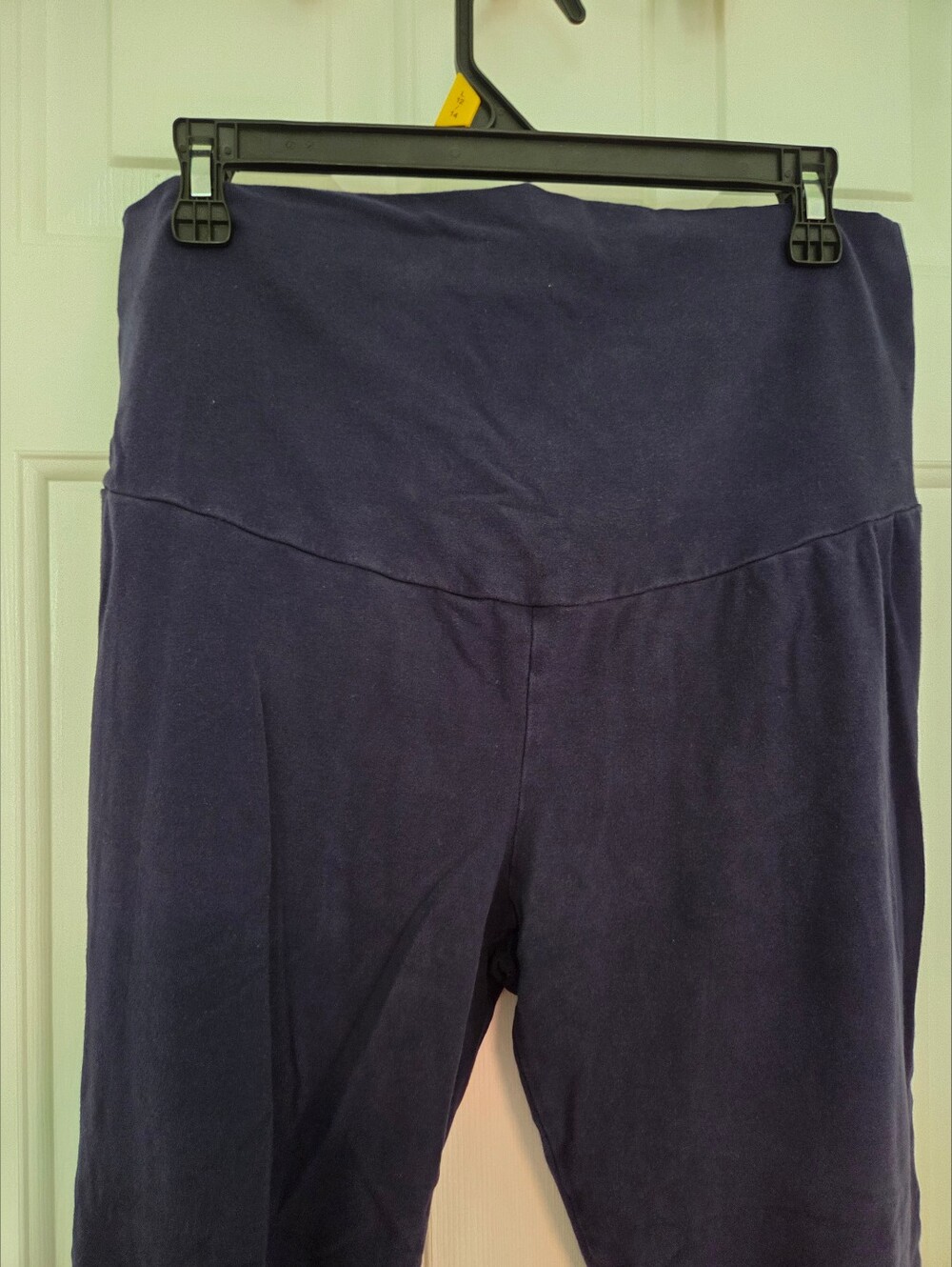 Joyaria Cotton Maternity Leggings, Size L, Navy Blue